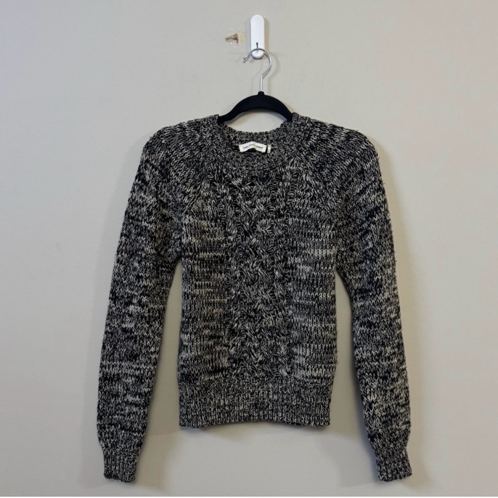 Isabel Marant Étoile 100% Lambs wool grey black knit pullover sweater